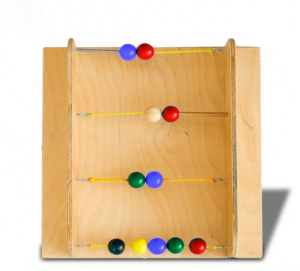 Тактильно-развивающая панель с текстурами и радужными шариками - fgospostavki.ru - Миасс