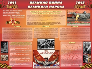 Стенд "Великая война Великого народа" Вариант 2 (6 блоков) - fgospostavki.ru - Миасс