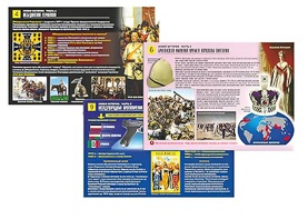 Комплект таблиц по истории "Новая история. Часть 2" раздаточные (цветные, ламинированные, А4, 10 штук) - fgospostavki.ru - Миасс