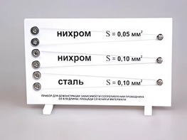 Прибор для демонстрации зависимости сопротивления проводника от его длины, сечения и материала - fgospostavki.ru - Миасс