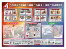 Стенд-уголок "Правила безопасности школьника" - fgospostavki.ru - Миасс