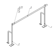 Станок хореографический напольный (1,5 метра, однорядный) - fgospostavki.ru - Миасс