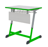 Парта NOMAD одноместная регулируемая по высоте с антивандальной кромкой - fgospostavki.ru - Миасс