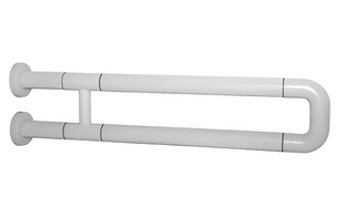 Поручень неоткидной двухопорный с антибактериальным покрытием (белый) - fgospostavki.ru - Миасс