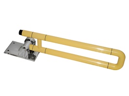 Поручень откидной с антибактериальным покрытием (желтый) - fgospostavki.ru - Миасс