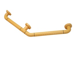 Поручень угловой трехопорный с антибактериальным покрытием (желтый) - fgospostavki.ru - Миасс