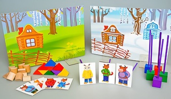 Игровой набор Фребеля "Заюшкина избушка" (серия "Сказочный мир". Выпуск 1) - fgospostavki.ru - Миасс
