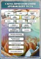 Стенд "Схема приготовления дрожжевого теста" - fgospostavki.ru - Миасс