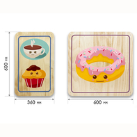 Набор стеновых панелей «Милая еда - Завтрак» - fgospostavki.ru - Миасс