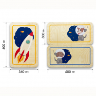 Набор стеновых панелей «Мы в Космосе - Белка и Стрелка» - fgospostavki.ru - Миасс