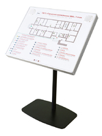 Тактильно-звуковая мнемосхема в комплекте со стойкой (наклонная стойка) - fgospostavki.ru - Миасс