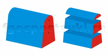 Сборный барьер - 2 эконом (3 элемента) - fgospostavki.ru - Миасс