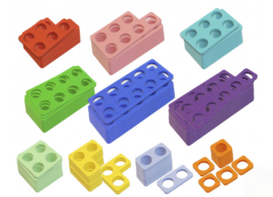 Нумирошка. Набор цветных пластиковых форм 100 шт. по методике Нумикон - fgospostavki.ru - Миасс