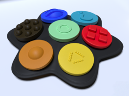 Полностью тактильный коммуникатор 7-кнопочный многоуровневый - fgospostavki.ru - Миасс