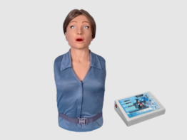 Тренажер-манекен взрослой пострадавшей женщины "Ирина" (голова, торс) для отработки приемов сердечно-легочной реанимации - fgospostavki.ru - Миасс
