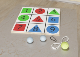 Мишень напольная цветная с цифрами - fgospostavki.ru - Миасс