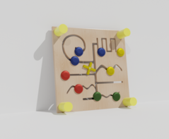 Тактильно-развивающая панель с лабиринтами - fgospostavki.ru - Миасс