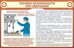 Стенд "Техника безопасности при сверлении" - fgospostavki.ru - Миасс