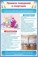 Стенд "Правила поведения в спортзале №1" - fgospostavki.ru - Миасс